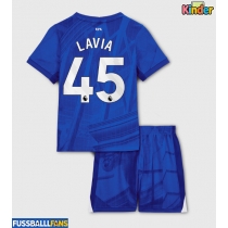 Chelsea Romeo Lavia #45 Heimtrikotsatz Kinder 2025-26 Kurzarm (+ Kurze Hosen)